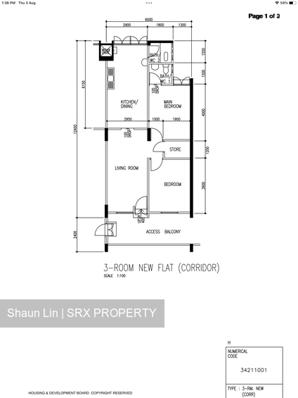 Blk 332 Ang Mo Kio Avenue 1 (Ang Mo Kio), HDB 3 Rooms #424192321